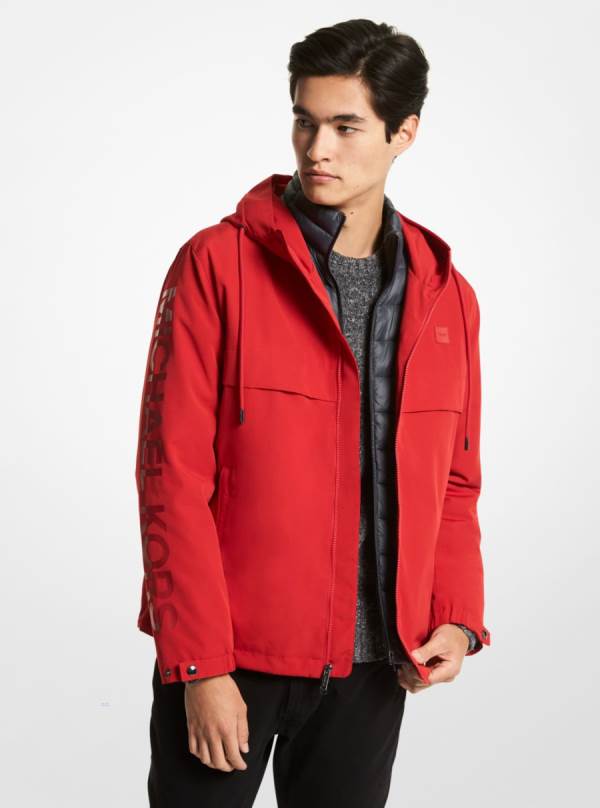 Panske Bundy Michael Kors 2-in-1 Hooded Červené - Oblecenie Michael Kors Slevy | UMHOV-0735